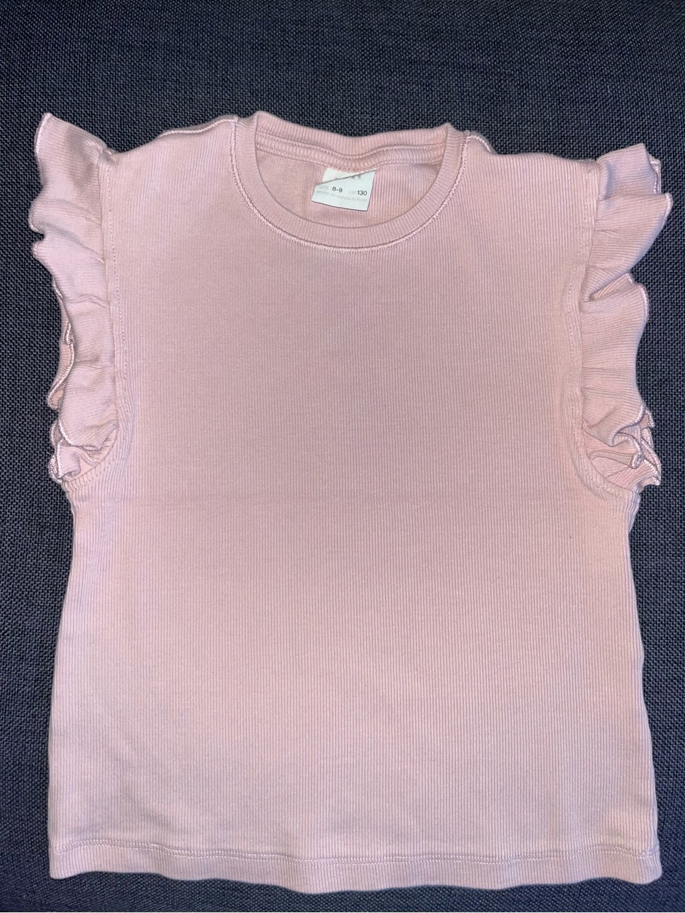 Zara Light Pink Ruffle Sleeve Tank